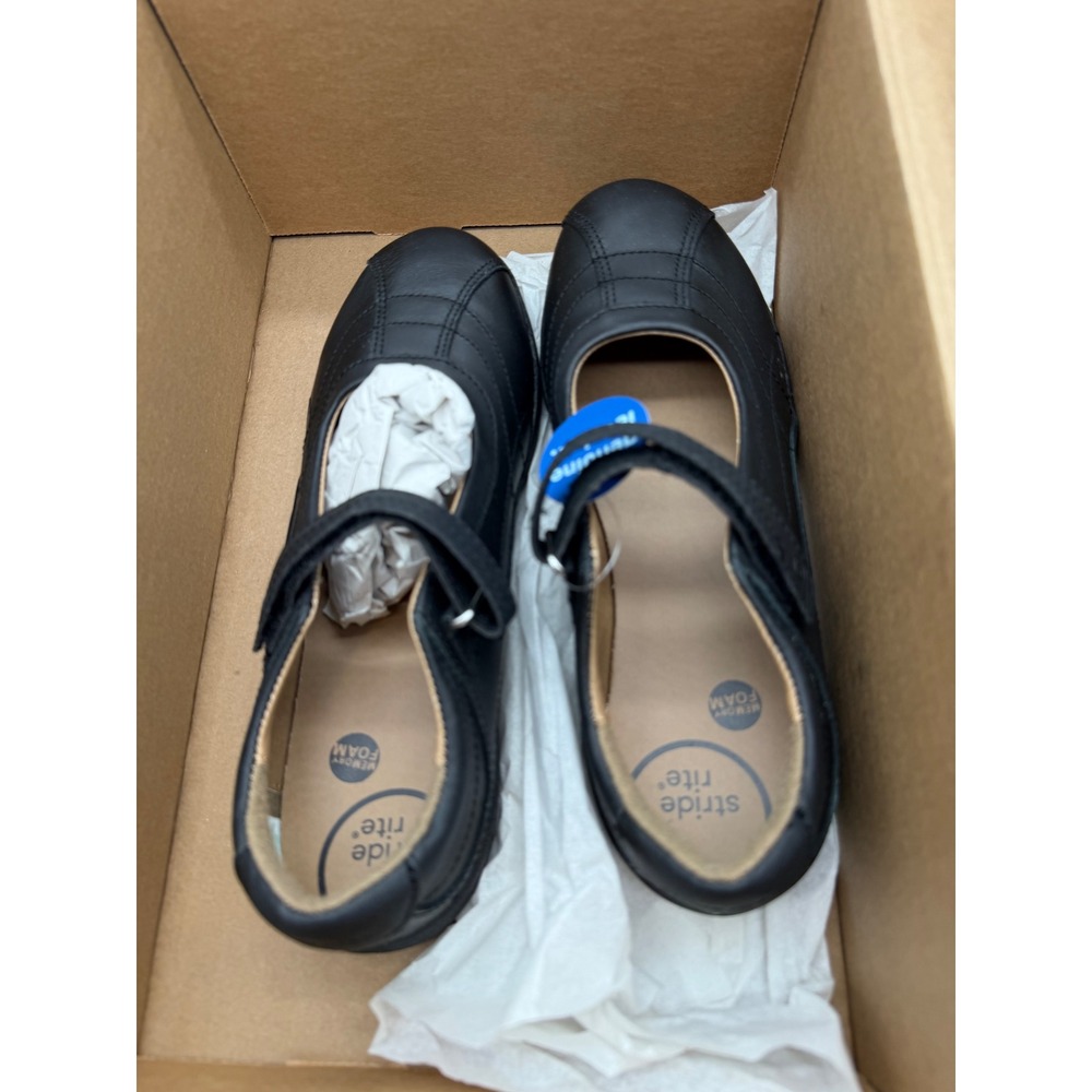 Stride Rite Claire Black Leather Mary Jane Memory Foam Shoes YG47396 US 4.5W - Picture 6 of 7